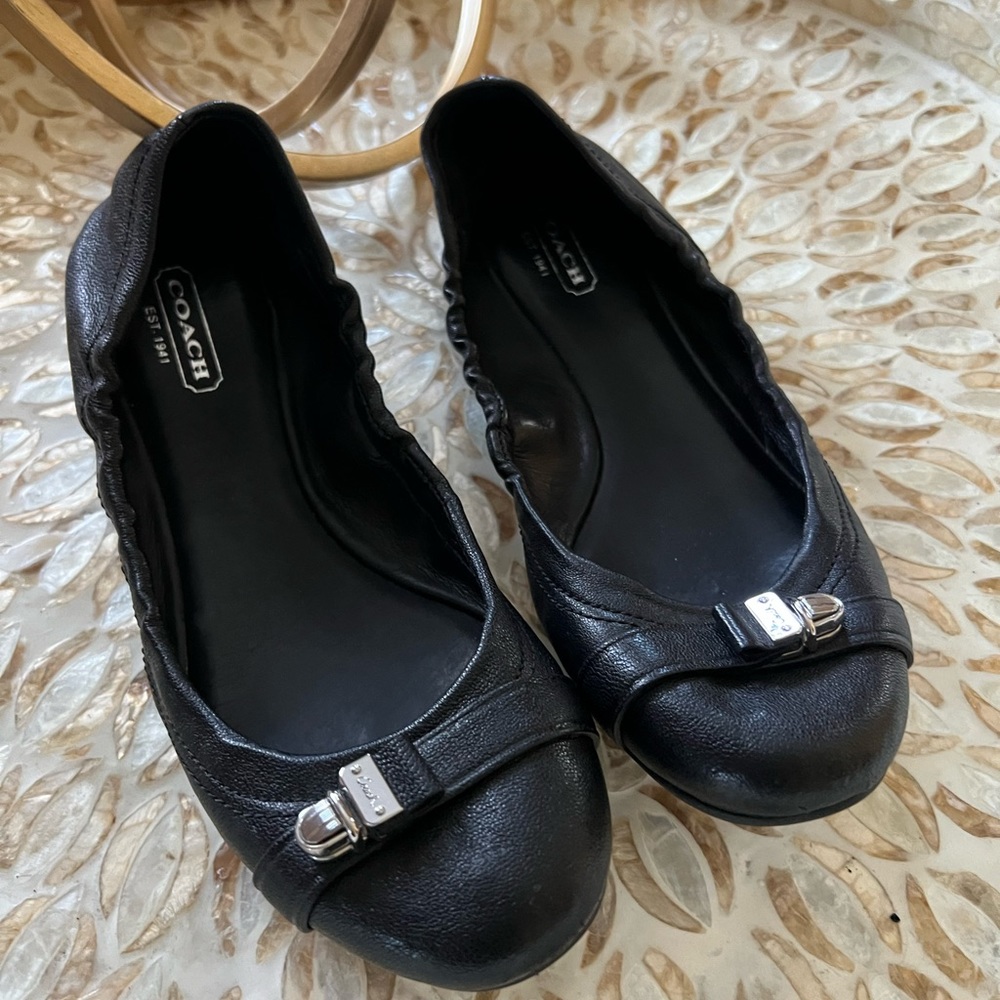 Coach Black Flats!!!